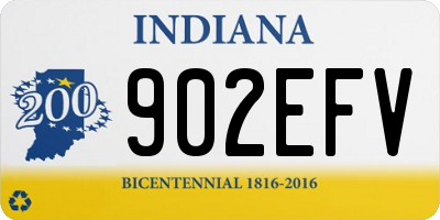 IN license plate 902EFV
