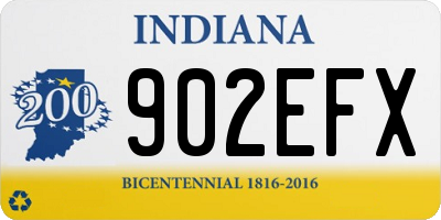 IN license plate 902EFX