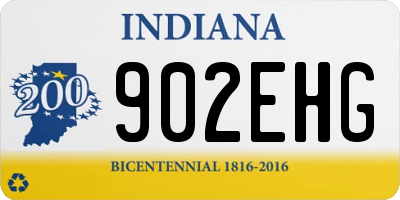 IN license plate 902EHG