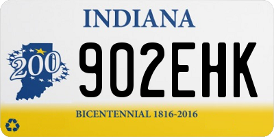 IN license plate 902EHK