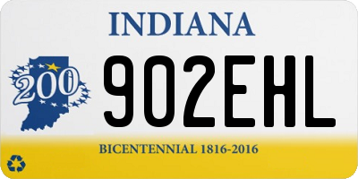 IN license plate 902EHL