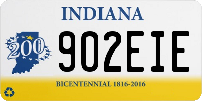 IN license plate 902EIE