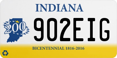 IN license plate 902EIG