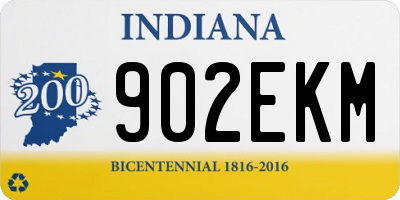 IN license plate 902EKM