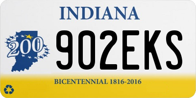 IN license plate 902EKS
