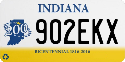 IN license plate 902EKX