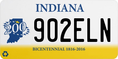 IN license plate 902ELN