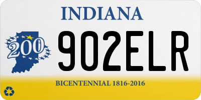 IN license plate 902ELR