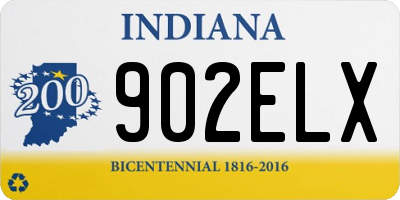 IN license plate 902ELX