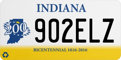 IN license plate 902ELZ