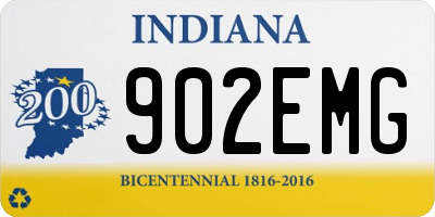 IN license plate 902EMG