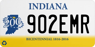 IN license plate 902EMR