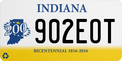 IN license plate 902EOT