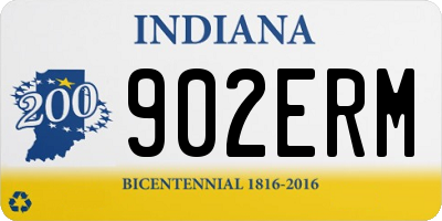 IN license plate 902ERM