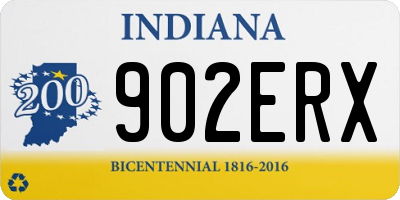 IN license plate 902ERX