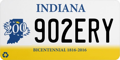 IN license plate 902ERY