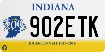 IN license plate 902ETK