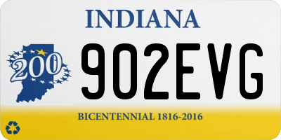 IN license plate 902EVG