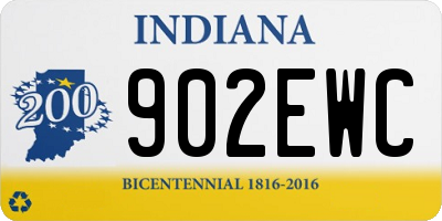 IN license plate 902EWC