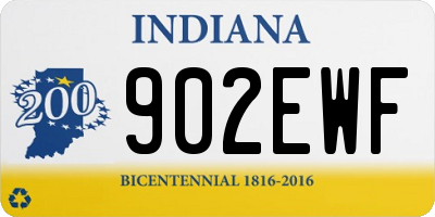 IN license plate 902EWF