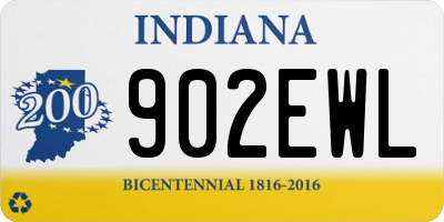 IN license plate 902EWL