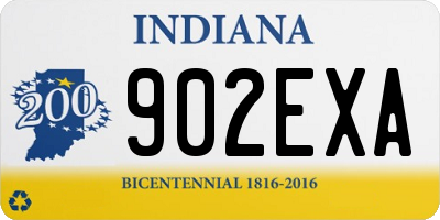 IN license plate 902EXA