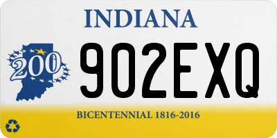 IN license plate 902EXQ