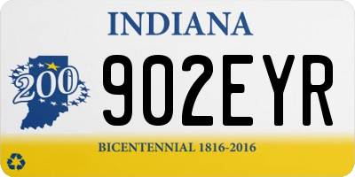 IN license plate 902EYR