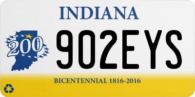 IN license plate 902EYS