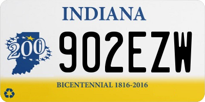 IN license plate 902EZW