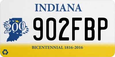 IN license plate 902FBP
