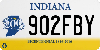 IN license plate 902FBY