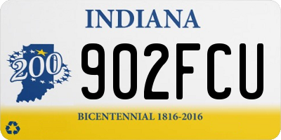 IN license plate 902FCU