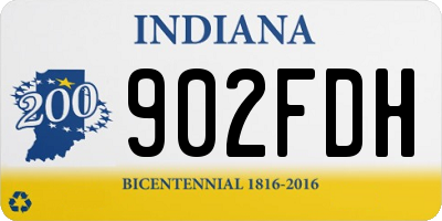 IN license plate 902FDH