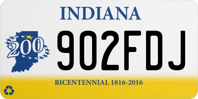 IN license plate 902FDJ