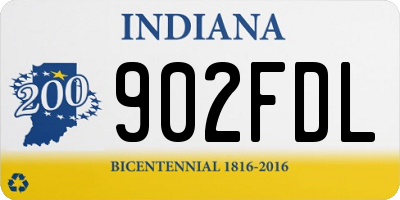 IN license plate 902FDL