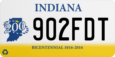 IN license plate 902FDT