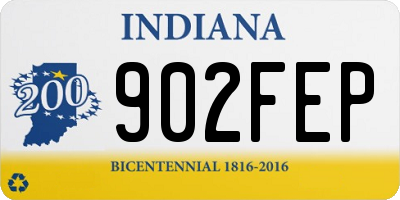 IN license plate 902FEP