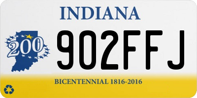 IN license plate 902FFJ
