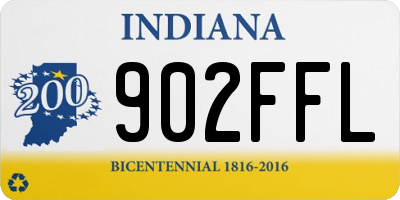 IN license plate 902FFL