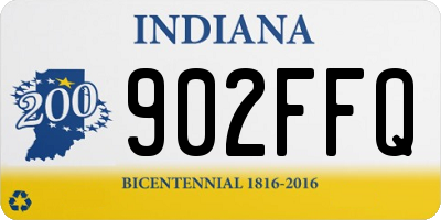 IN license plate 902FFQ