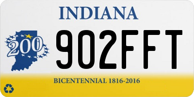 IN license plate 902FFT