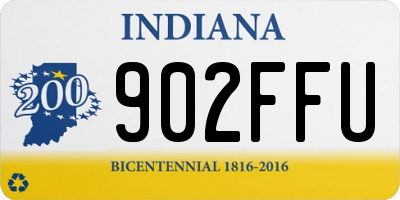 IN license plate 902FFU