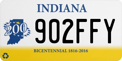 IN license plate 902FFY