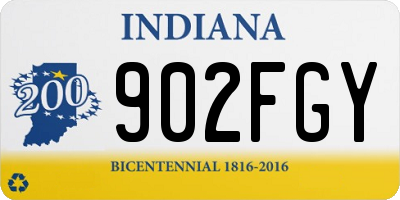 IN license plate 902FGY