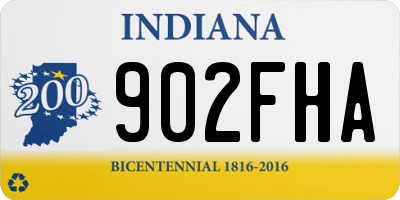 IN license plate 902FHA