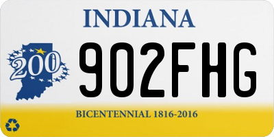 IN license plate 902FHG