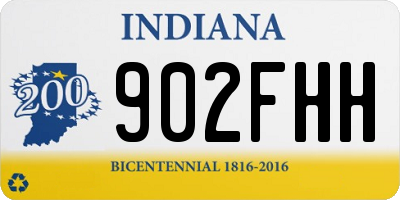 IN license plate 902FHH