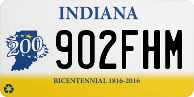 IN license plate 902FHM