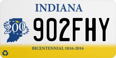 IN license plate 902FHY